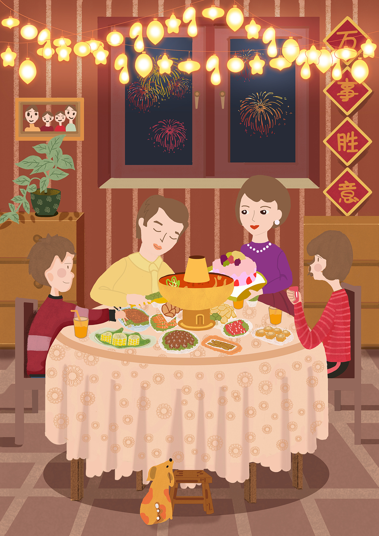 当时的构思是:不要多么有创意,只要温情打动人就ok,当时特别想回家