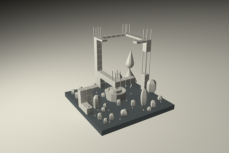 C4D纪念碑谷风格，C4D第二斩（图ZNjA2Mzc3NDg=） - 其他三维 - 站酷设计师Ziggs原创素材 - 站酷ZCOOL