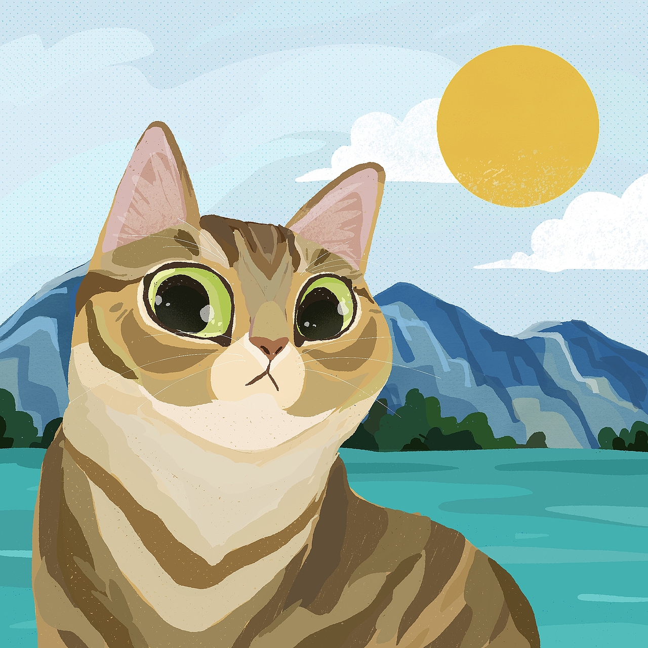 一周猫猫（图ZMjI2OTY3MDM2） - 商业插画 - 站酷设计师满屋猫在飞原创素材 - 站酷ZCOOL
