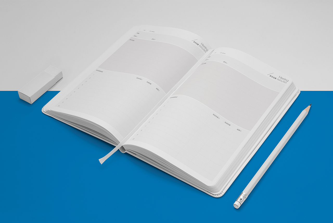 皮质笔记本内页设计