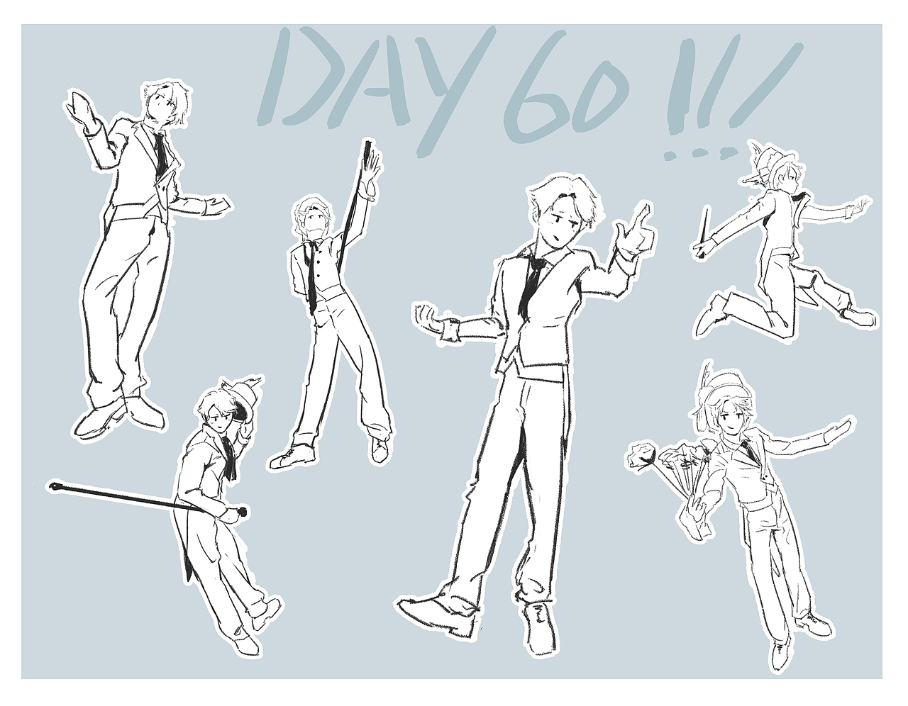 #速寫60天挑戰(zhàn)賽# day 60 @速寫班長 挑戰(zhàn)完畢?。▓DZMjk5MjM2MzAw） - 創(chuàng)作習作 - 站酷設計師禿禿騰原創(chuàng)素材 - 站酷ZCOOL