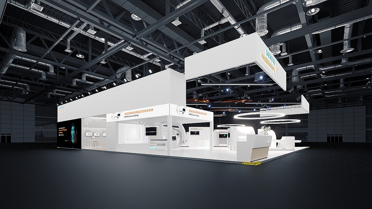 一比一还原进博会展台效果，进博会~