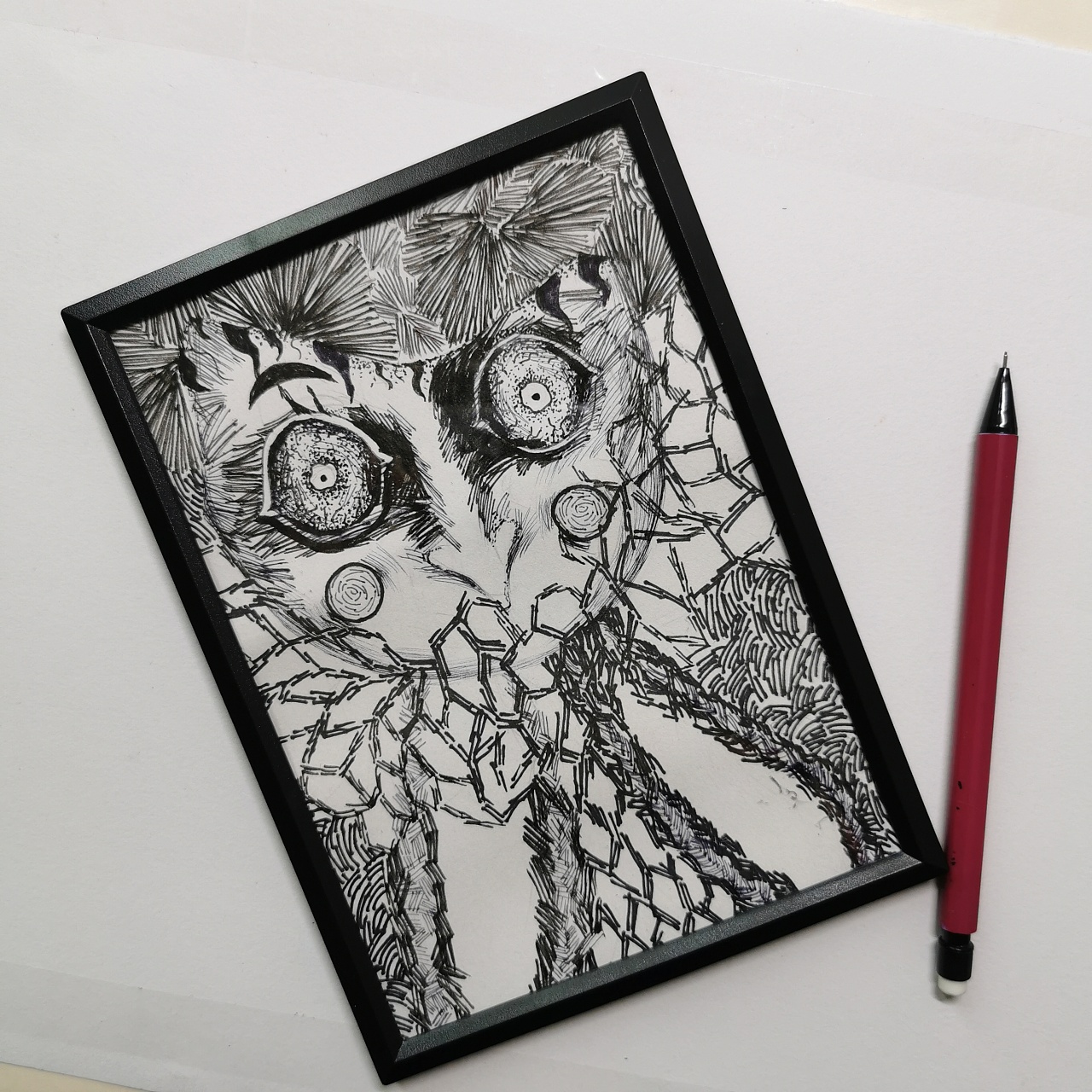 黑白手绘治愈抑郁症day2|插画|绘本|仙人掌小奇 - 原创作品 - 站酷