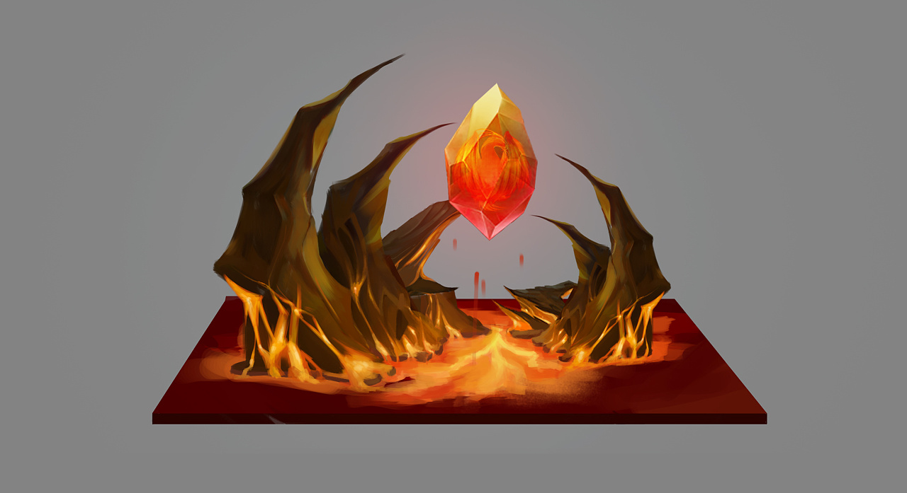 游戏山体设计|插画|游戏原画|空叹 - 原创作品 - 站酷 (zcool)