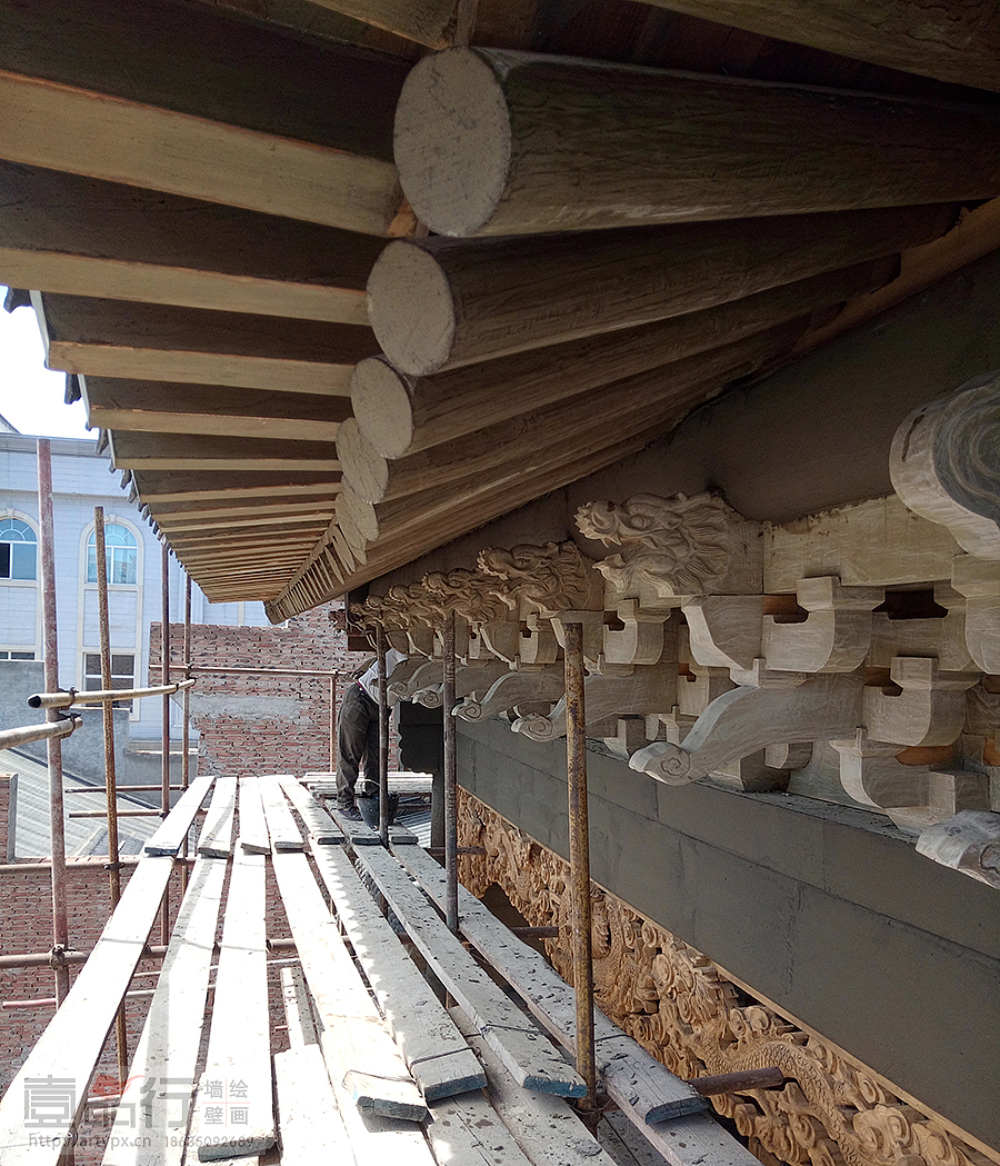 北京宋庄古建彩绘（图ZMTUyNjQwMDA0） - 绘画 - 站酷设计师壹品行墙绘壁画原创素材 - 站酷ZCOOL