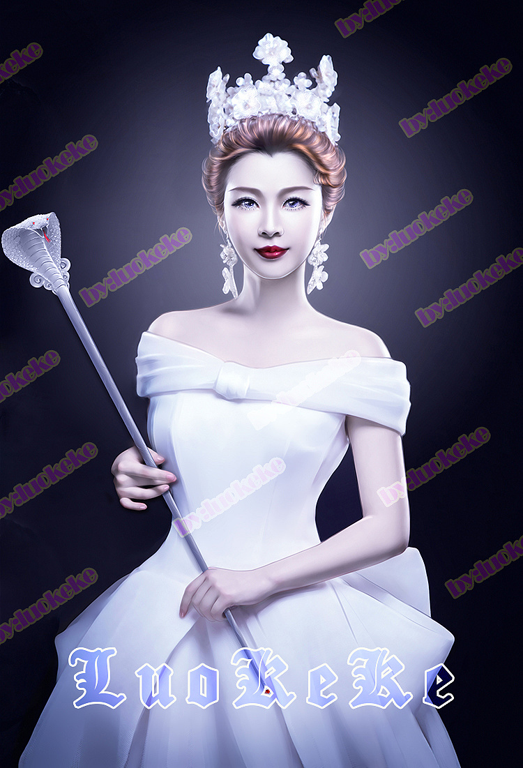 女王大人新婚快乐 新娘转手绘