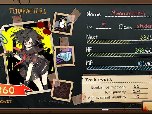 丧病大学——二次元丧尸风格