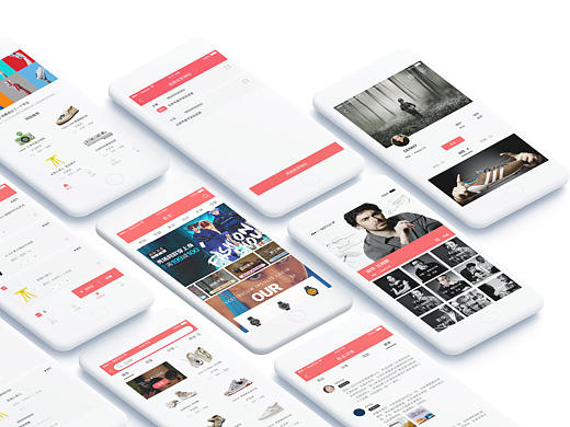 原创社交电商APP部分页面