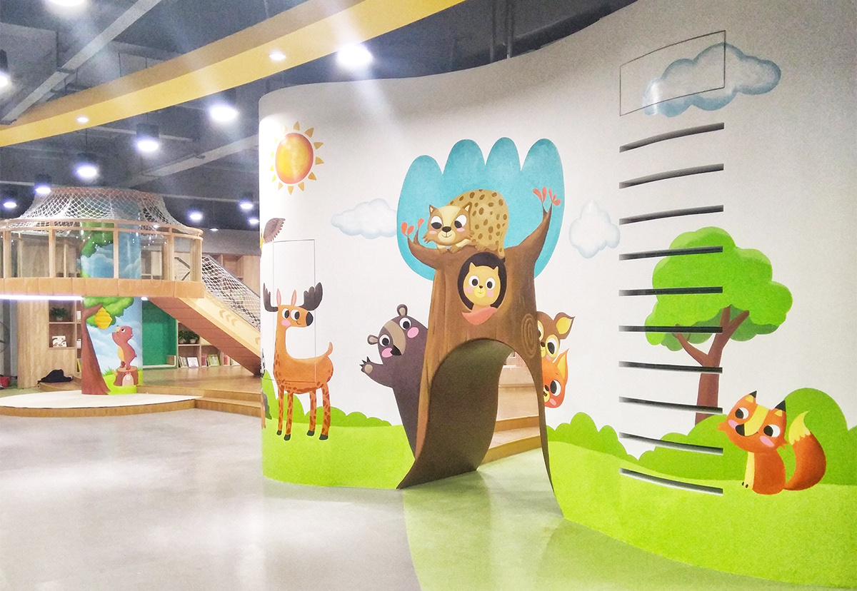 汕头澄海区宝奥城乐博士儿童馆墙绘