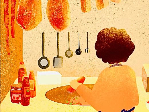 爱华仕箱包   插画设计（慈母手中箱，临行密密装）