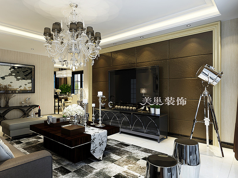 美巢装饰电视背景墙