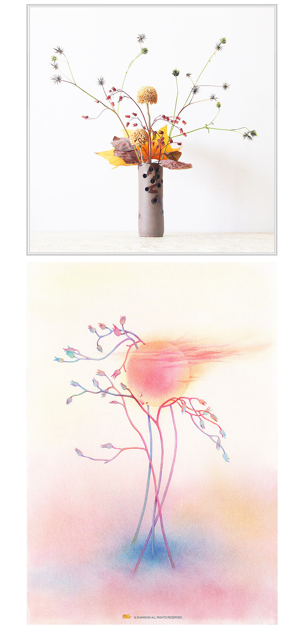 花儿与精灵系列（二）（图ZMjczNzgxMDAw） - 儿童插画 - 站酷设计师尚下_画画人原创素材 - 站酷ZCOOL