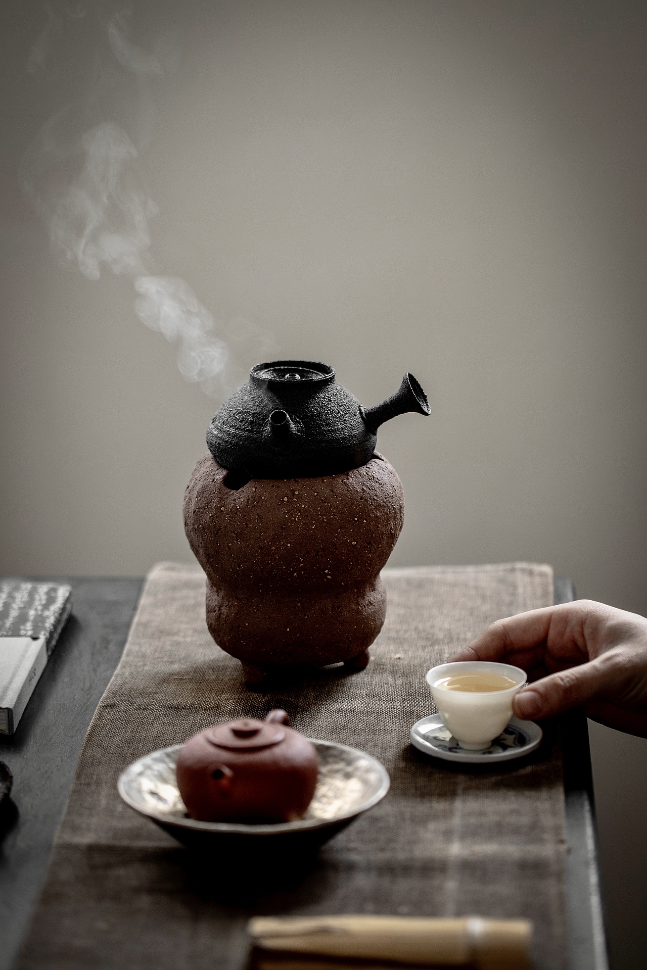 茶具拍摄|岩陶泥柴烧小碳炉