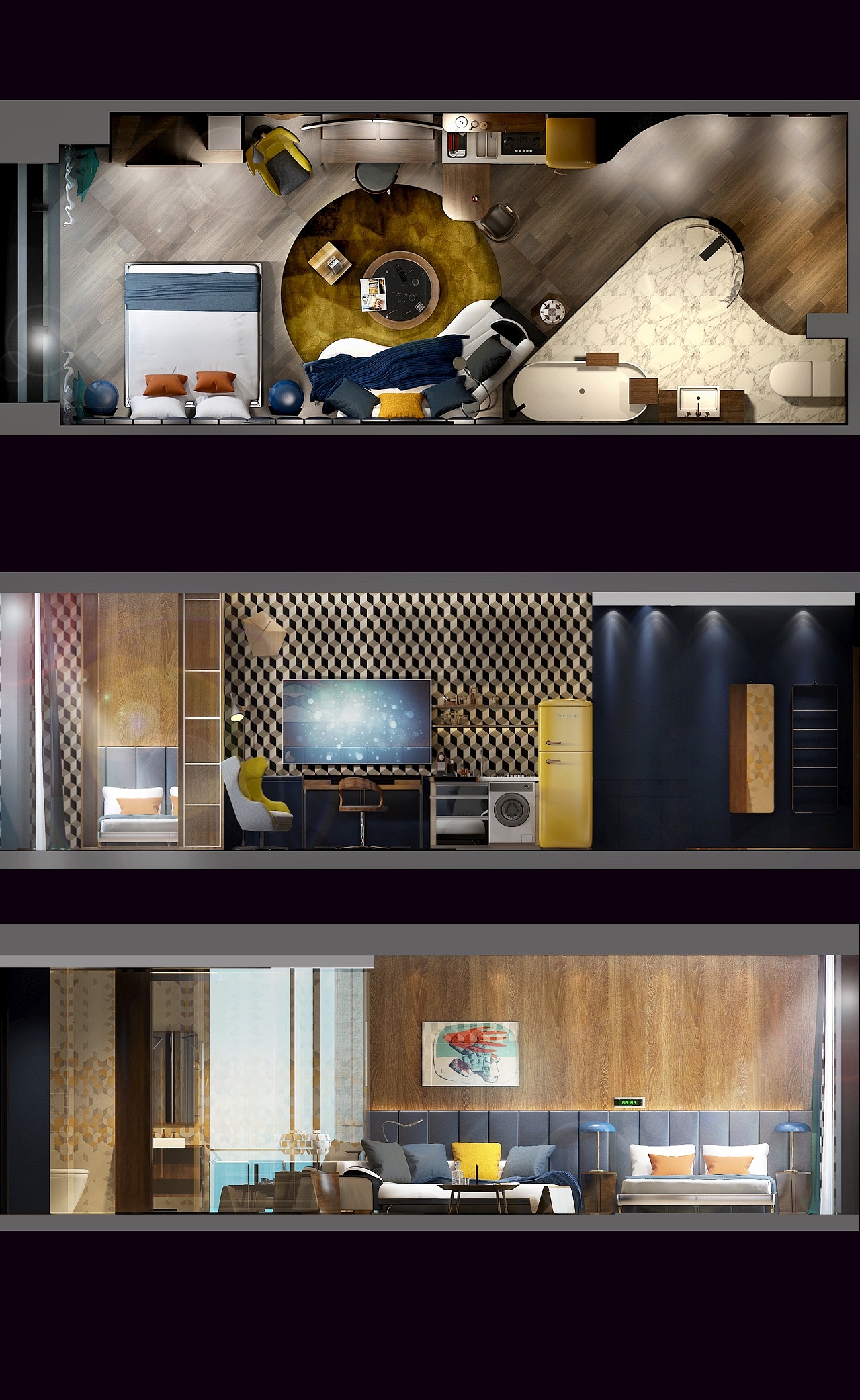 上海競恆酒店式公寓套房/親子行政套房設計