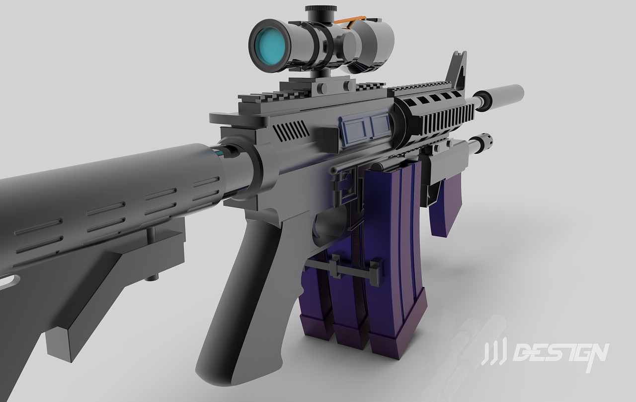 Colt M4突击队突击步枪3D模型 - TurboSquid 480831