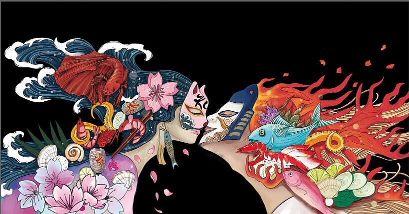 日式居酒屋 商业插画