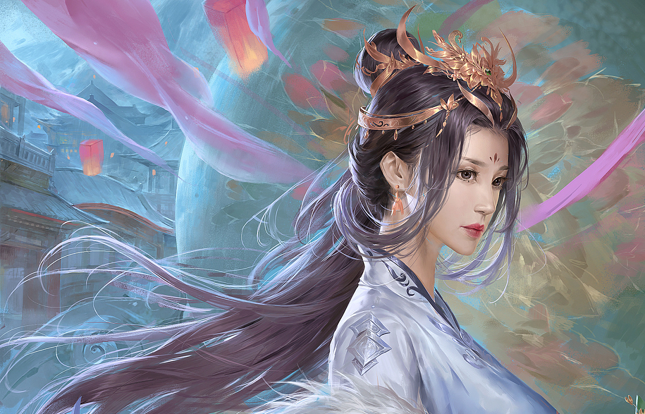 绘画作品—甄姬 - 原创作品 - 站酷(zcool)