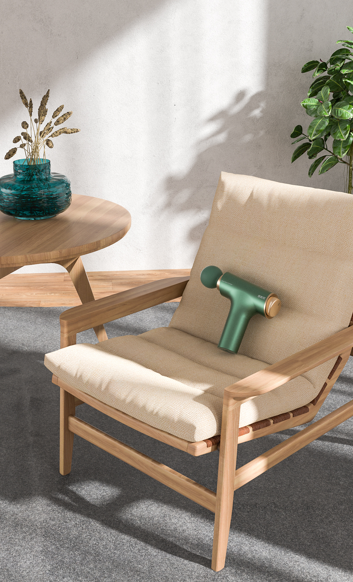 倍轻松 · 筋膜枪-C4D渲染