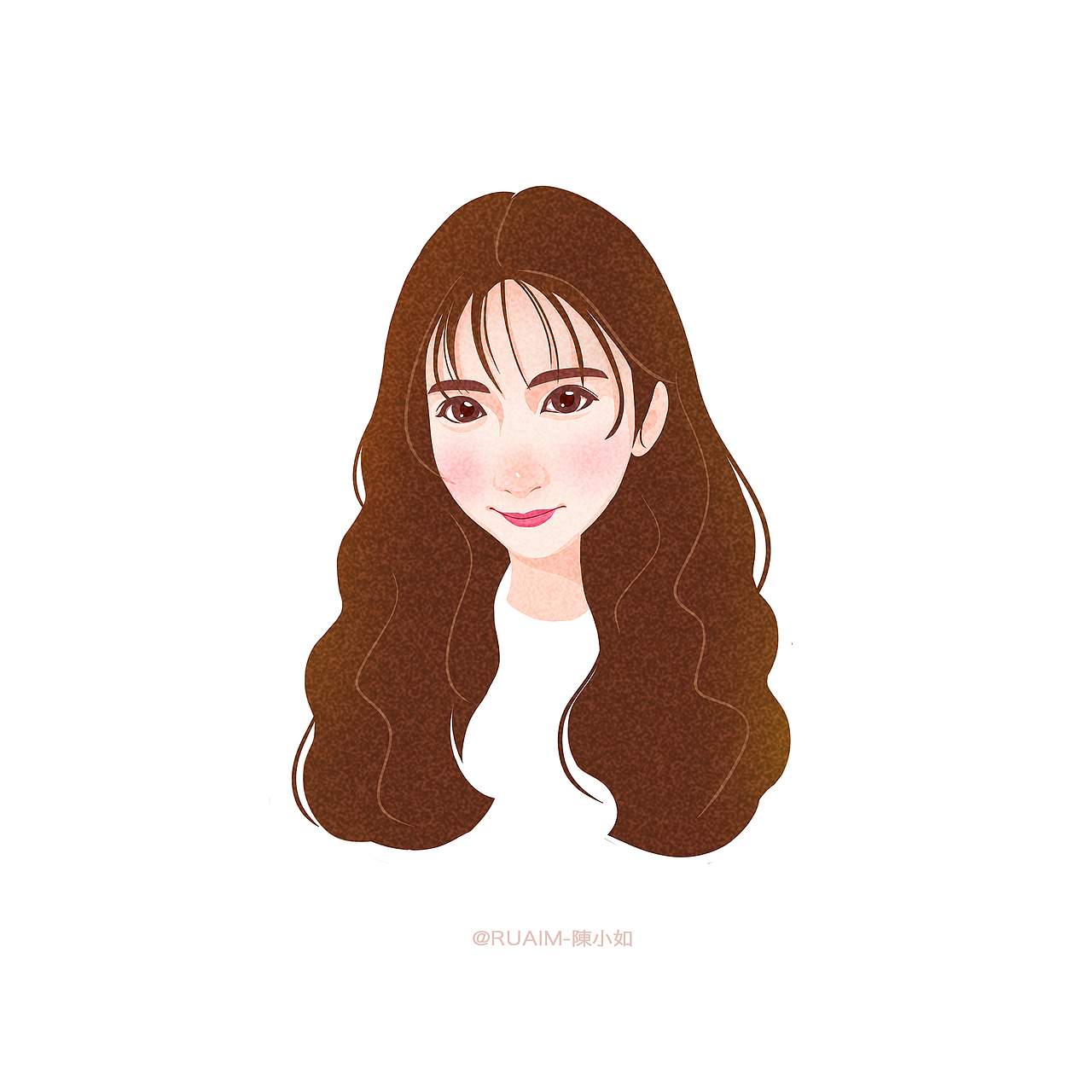 森系写实头像插画合辑