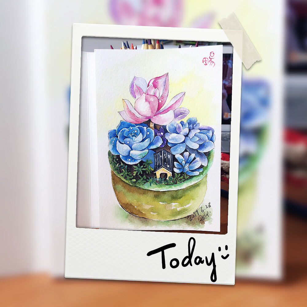 肉肉盆栽（图ZODM4MDI2ODQ=） - 绘画 - 站酷设计师dingchang0820原创素材 - 站酷ZCOOL