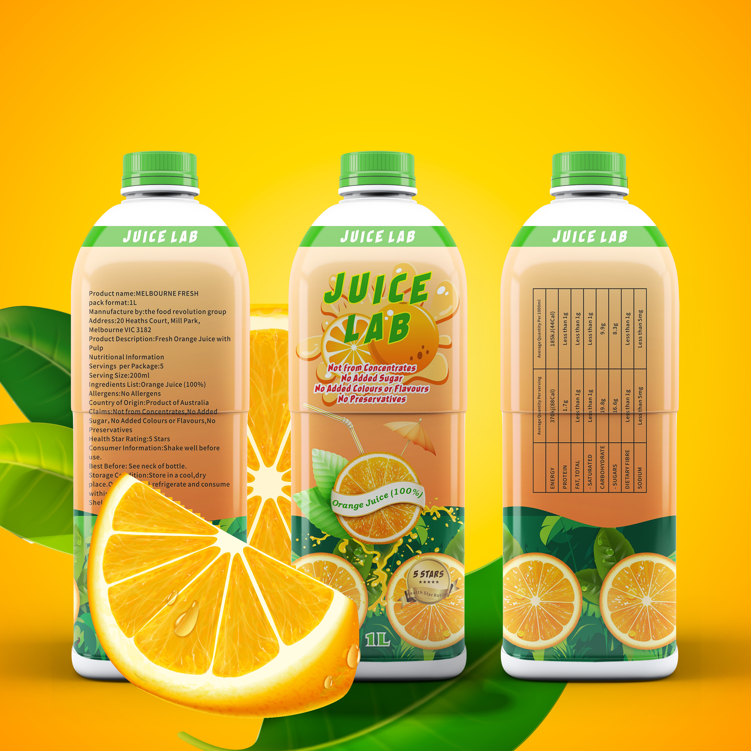 橙汁瓶贴设计|平面|包装|望着天空的猪 - 原创作品 - 站酷 (zcool)