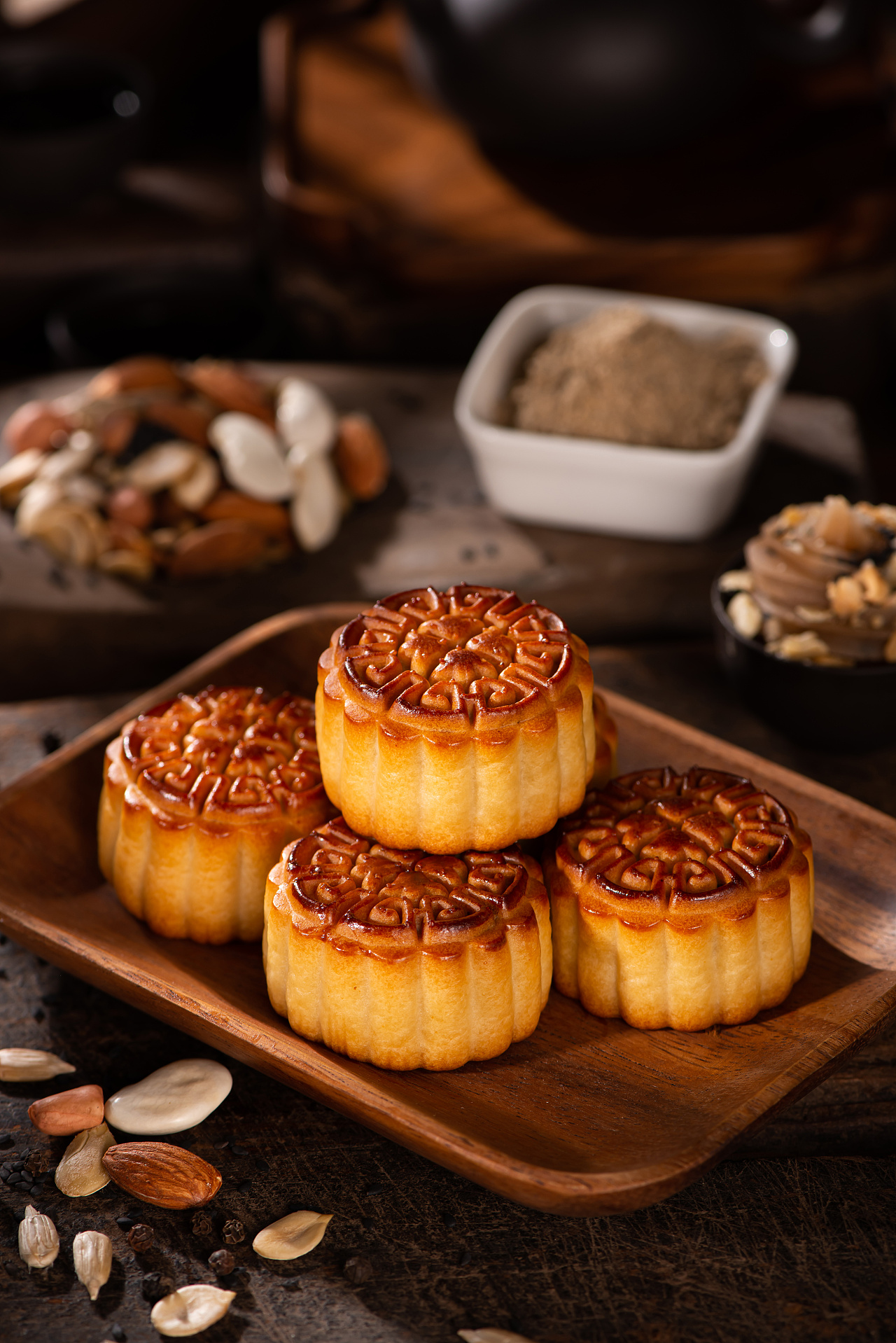 电商摄影:椒盐味广式五仁月饼