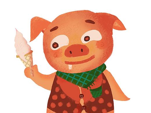 可爱的小猪（个人主页-ZNDAwNTMxMDQ=） - 儿童插画 - 站酷设计师黑不遛秋原创素材 - 站酷ZCOOL