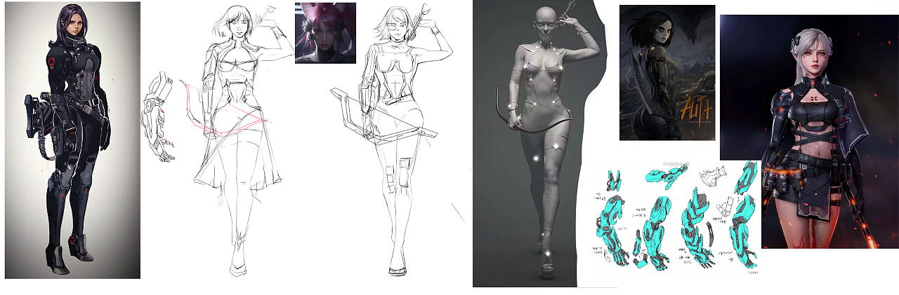 赛博朋克机车少女