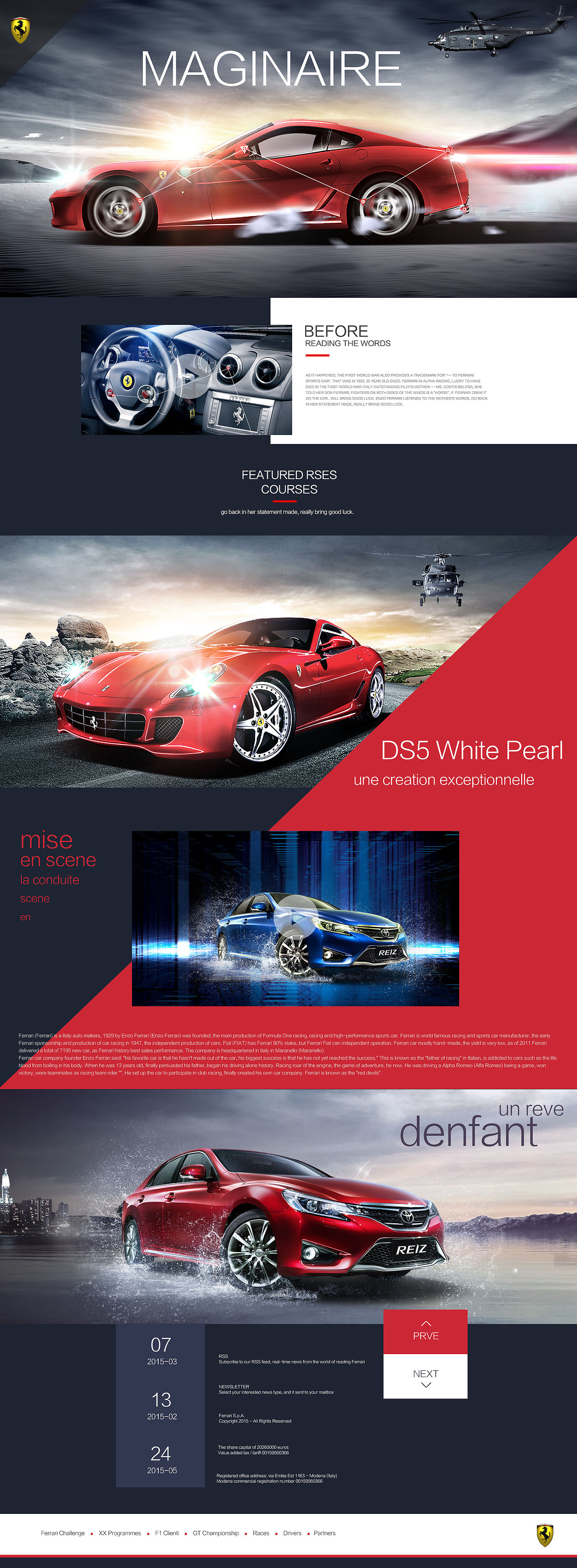 网站设计 时尚 炫酷 跑车 首页（图ZMjczNzk2NTI=） - 企业官网 - 站酷设计师小叶_leaf原创素材 - 站酷ZCOOL