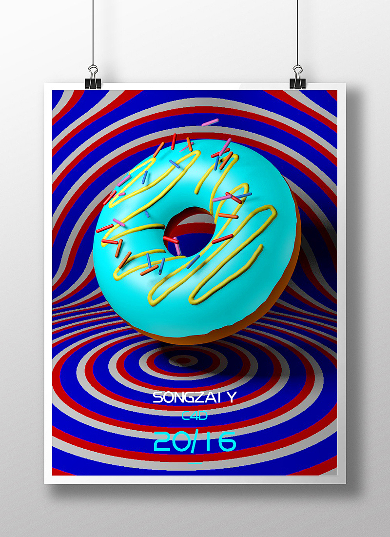 C4D甜甜圈建模（附源文件）（图ZNjYxMDQxNDA=） - 其他三维 - 站酷设计师SZZZY原创素材 - 站酷ZCOOL