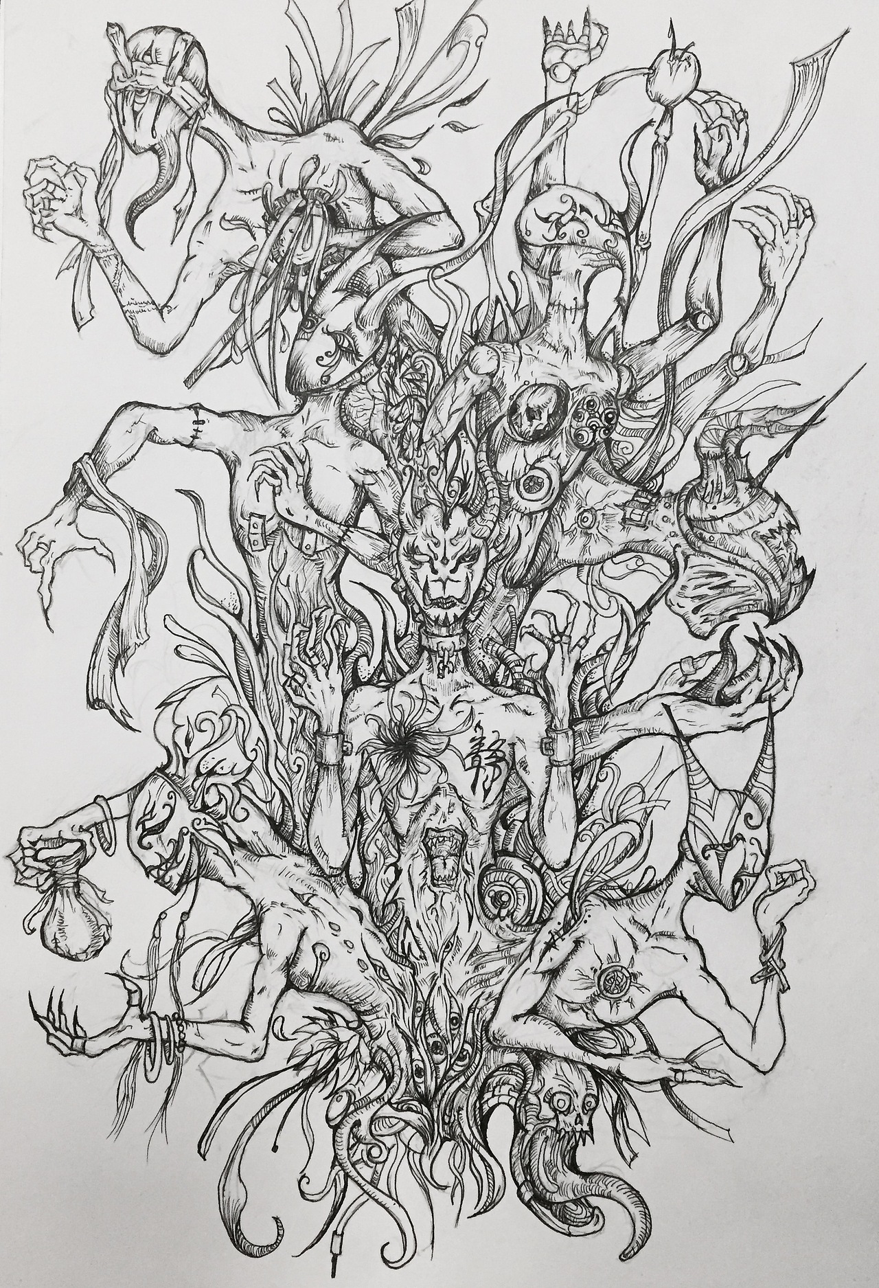 插画习作——七宗罪