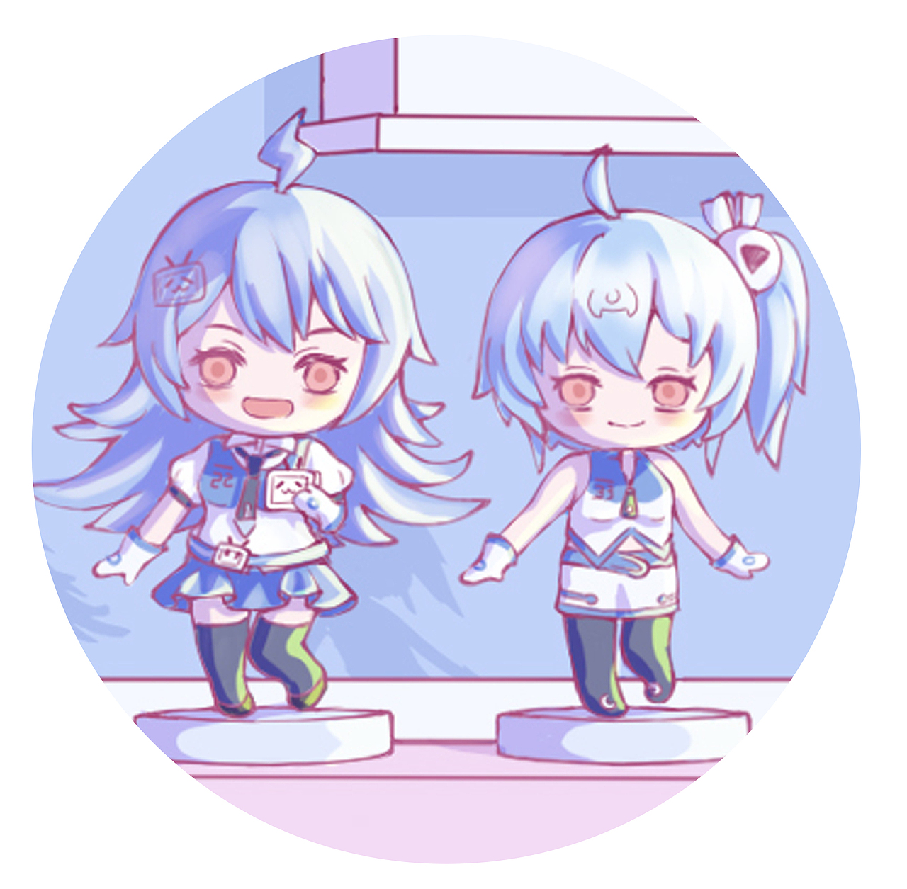 分享收藏快让孩纸去上学静待春暖花开2233娘插画表情包设计——涂缓缓