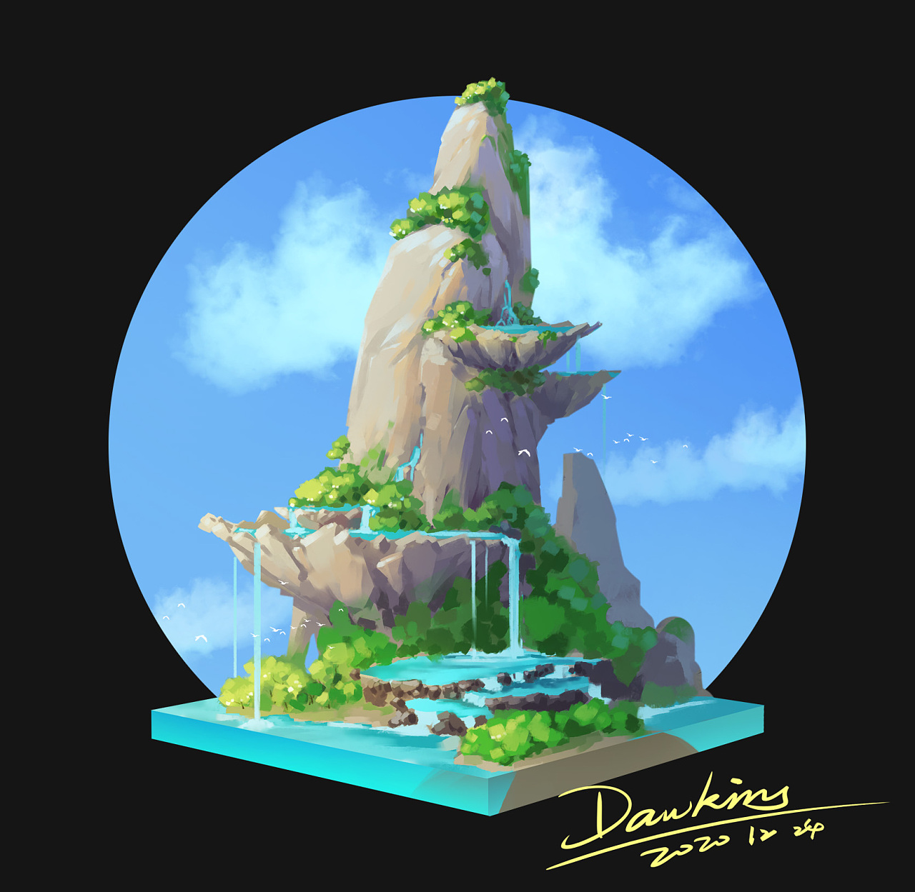 山体设计系列01|插画|游戏原画|dawkins - 原创作品 - 站酷 (zcool)