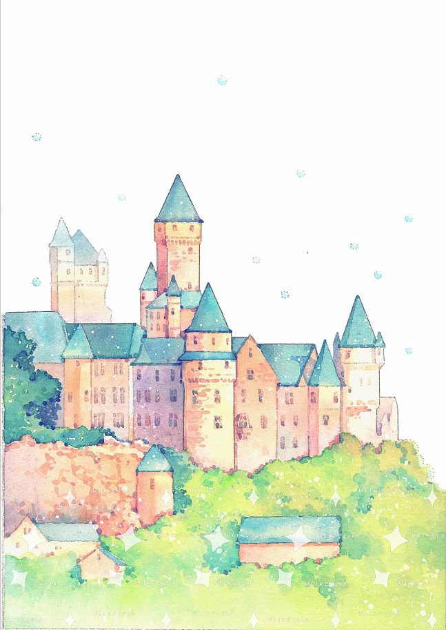 水彩插画建筑|和纸胶带|街景、城堡（图ZMjY1ODI4MjMy） - 商业插画 - 站酷设计师想坐白鹭上青天原创素材 - 站酷ZCOOL