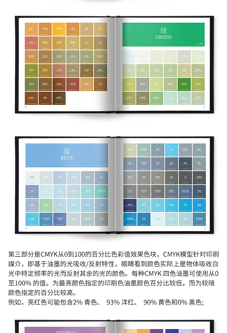 国际标准四色印刷配色手册 CMYK印刷色谱色卡（图ZMTE3MTA4NzAw） - 书籍/画册 - 站酷设计师汇聚图书专营店原创素材 - 站酷ZCOOL