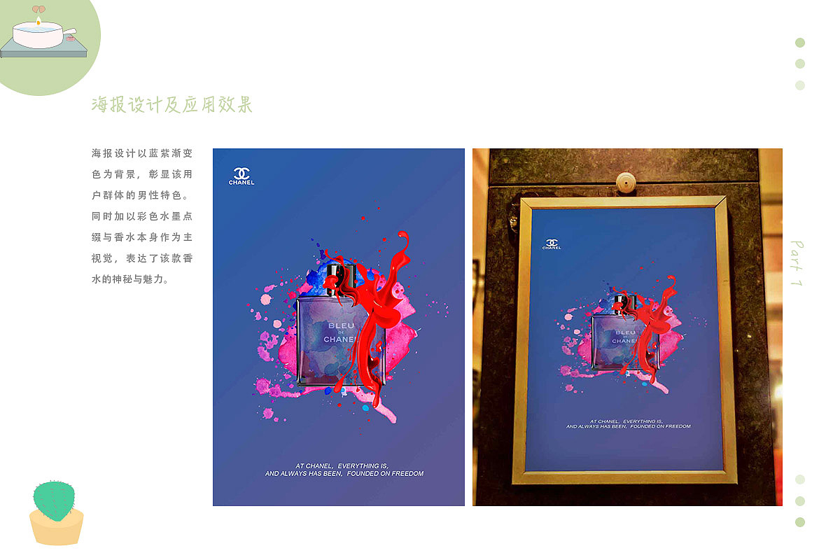 蔚蓝香水海报设计