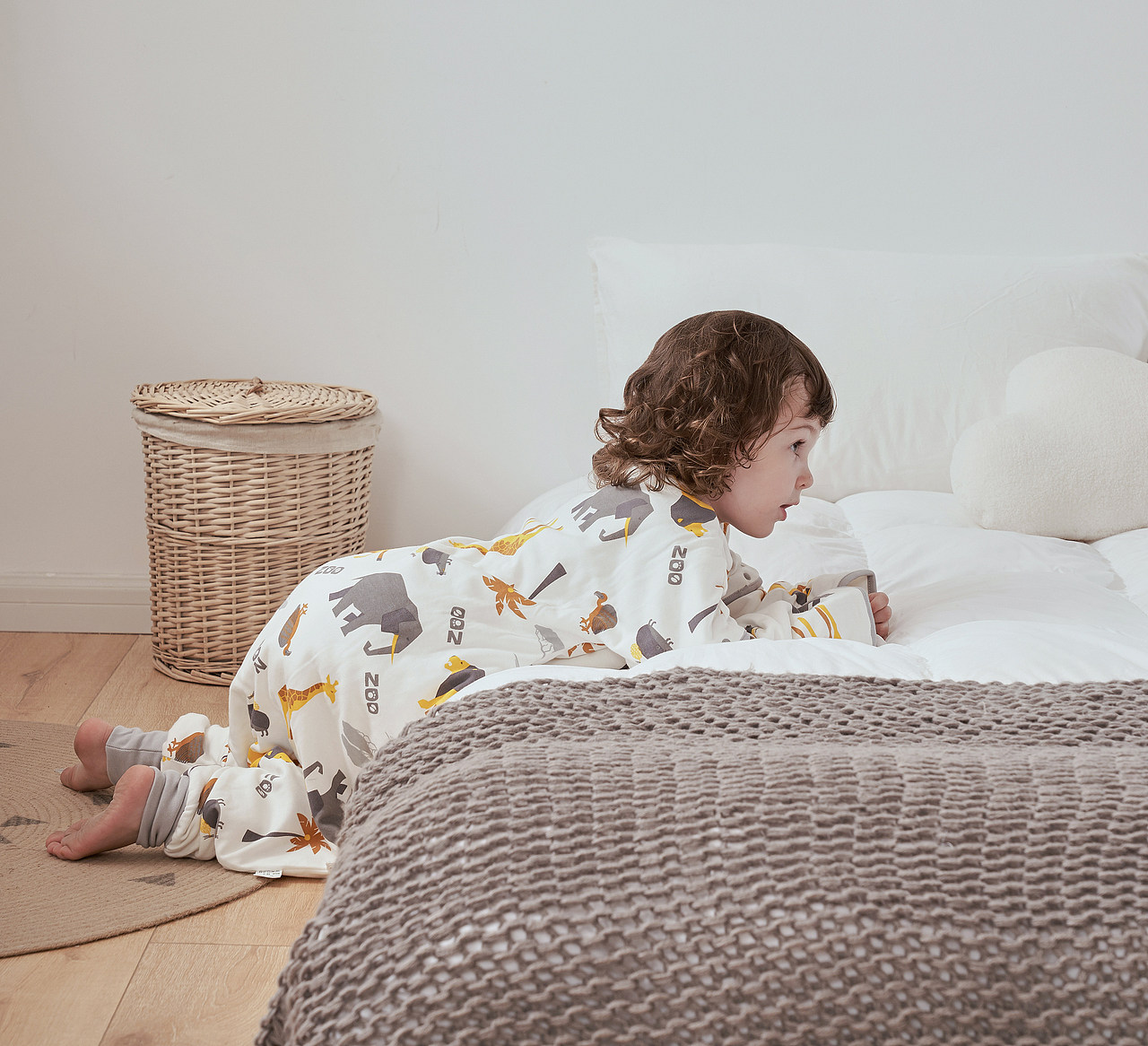 儿童睡袋家纺毛毯拍摄