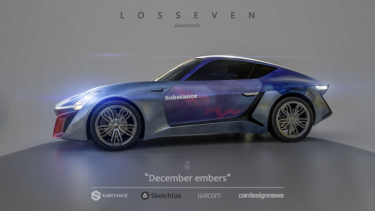 “December embers”The Art Car Texturing Contest（图ZMTM4MDM0NjA0） - 其他三维 - 站酷设计师洛柒losseven原创素材 - 站酷ZCOOL