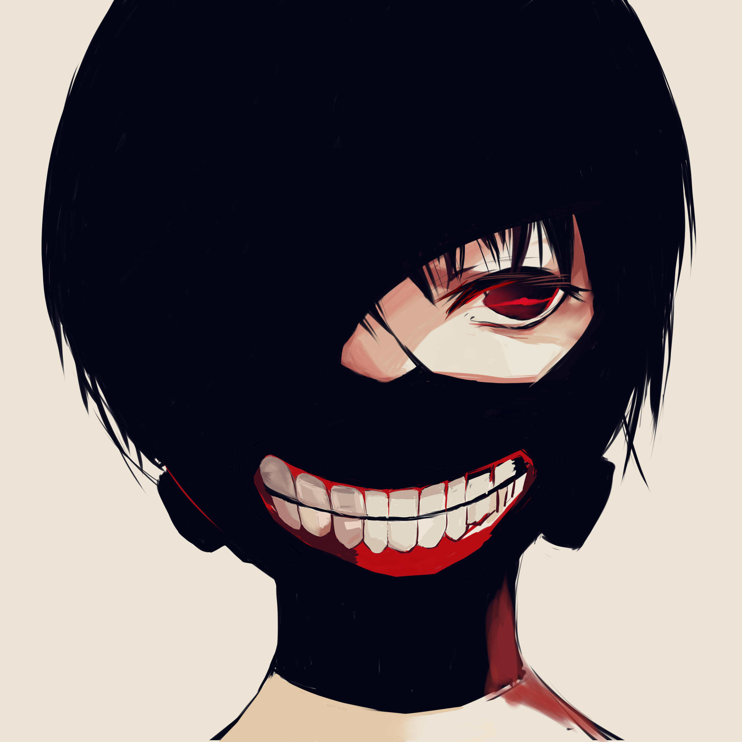 金木研|插画|创作习作|静静_du - 临摹作品 - 站酷 (zcool)