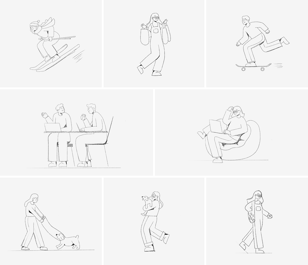 Flat Characters Design（图ZMjM2NjQ4NzAw） - 商业插画 - 站酷设计师xixxixi原创素材 - 站酷ZCOOL
