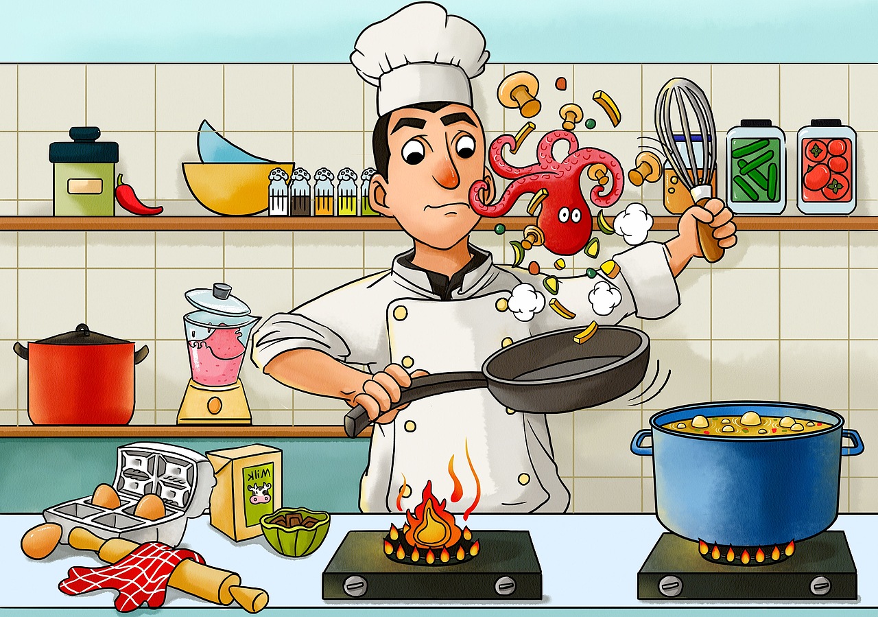 儿童插画厨师