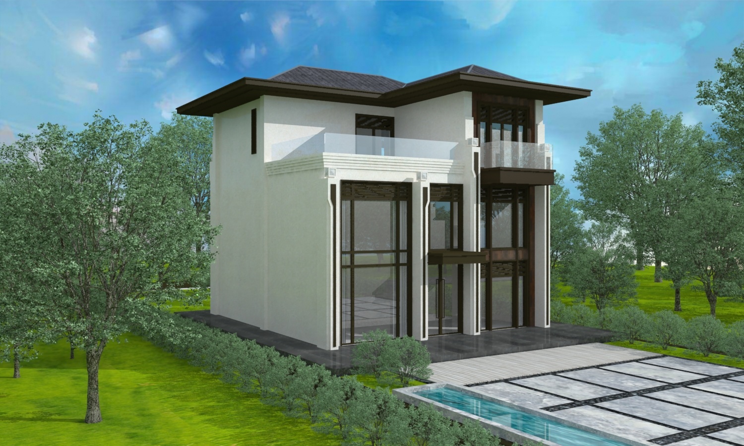 两层半农村自建房,别墅设计