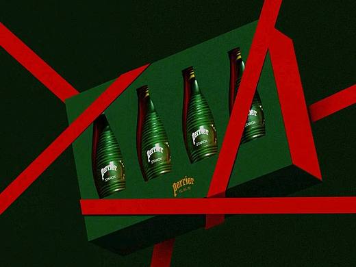 PERRIER巴黎水 艺术家瓶礼盒装包装设计