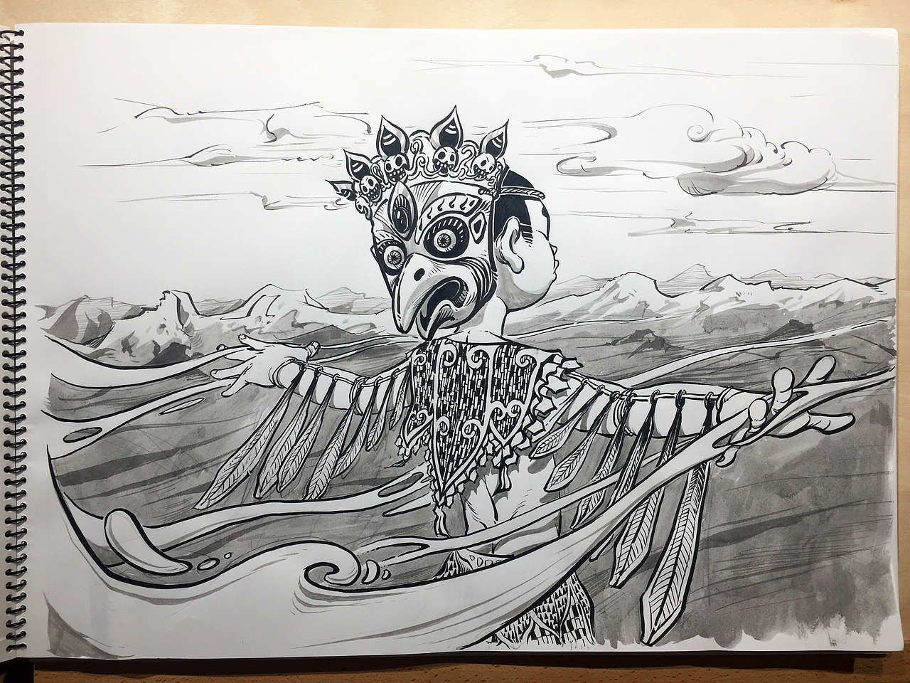 坏眉毛的INKTOBER：黑色，白色和红色（图ZOTc5MTYxNjA=） - 创作习作 - 站酷设计师郑昊煜Ati原创素材 - 站酷ZCOOL