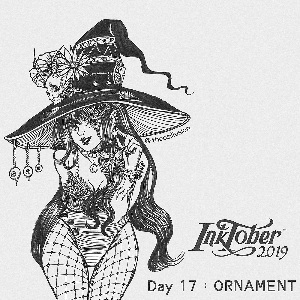 Inktober 2019（图ZMTgwOTE1NzQ4） - 创作习作 - 站酷设计师THEOSILLUSION原创素材 - 站酷ZCOOL