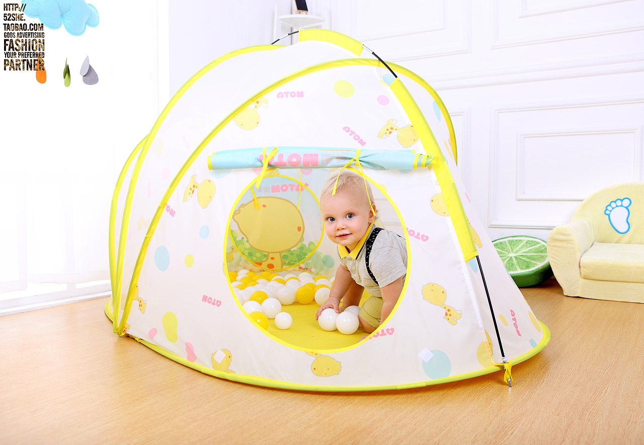 儿童帐篷玩具拍摄 毛绒婴儿玩具公仔产品淘宝摄影女装鞋子童装积木食品静物拍摄服务