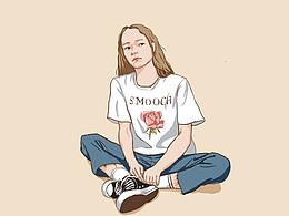 插画女孩