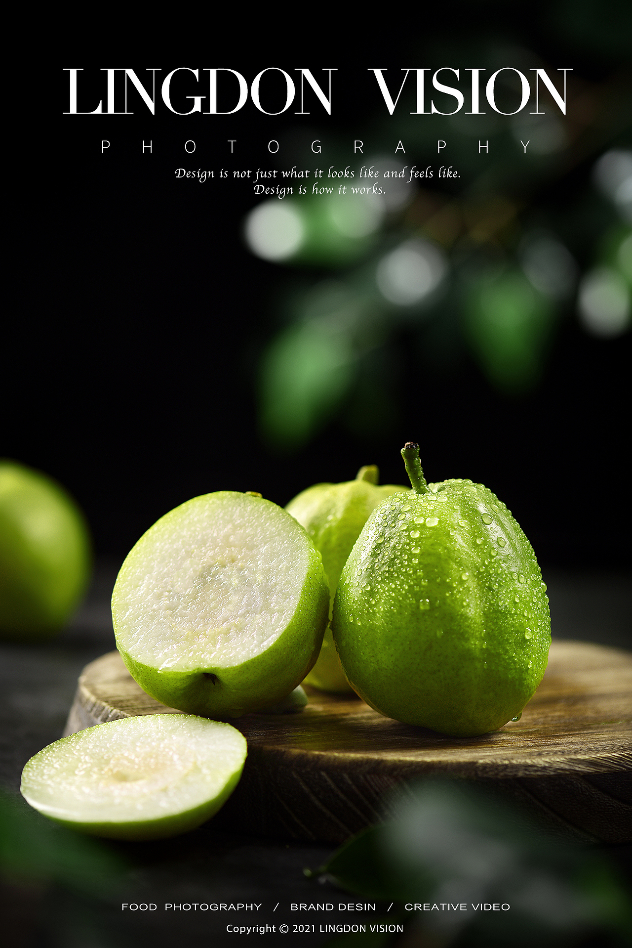 一组新鲜的水果拍摄