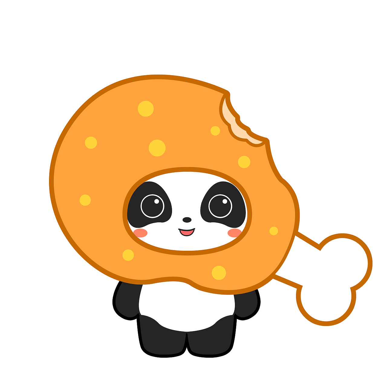 熊猫美食COS头像（图ZMjEyNzIzMzY4） - 商业插画 - 站酷设计师成都熊猫屋原创素材 - 站酷ZCOOL