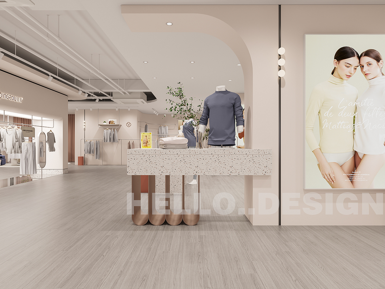 莹柔内衣展厅（图ZMjg2OTg4NzEy） - 商业空间设计 - 站酷设计师Hello小姐姐原创素材 - 站酷ZCOOL